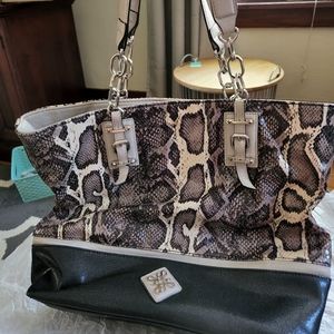 Simply Vera Vera Wang Faux Snake Print Tote